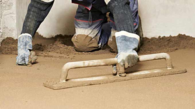 keldervloer waterdicht maken door cementdekvloer